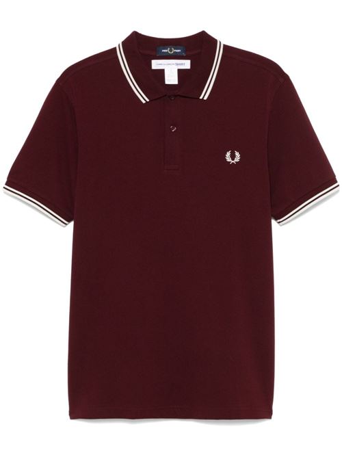 Polo con ricamo x Fred Perry COMME DES GARÇONS SHIRT | FNT502BW241BURGUNDY